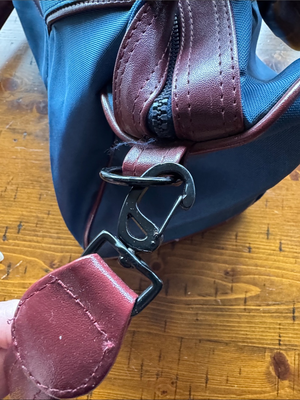 YSL Blue and Brown PURSE/Duffel Bag - Picture 5 of 10
